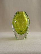 Hand-Blown Bubble Vase — Olive
