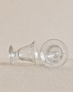 Laurel Leaf Etched Hand-Blown Crystal Glasses, Set of 6