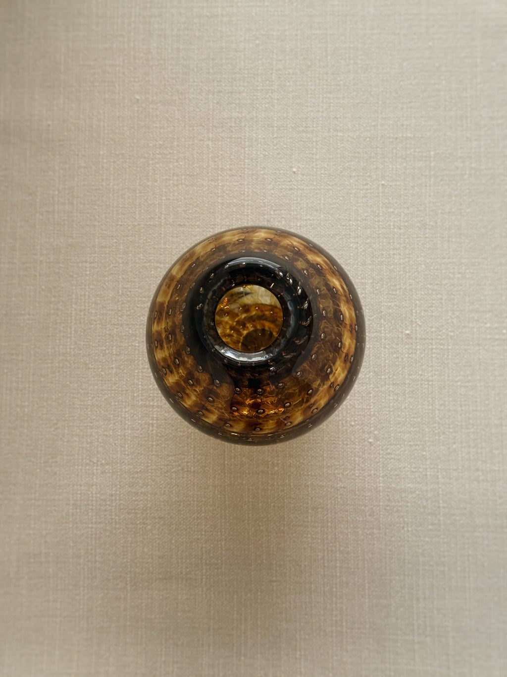 Hand-Blown Bubble Vase — Tobacco
