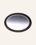 English Ebonized Oval Wall Mirror