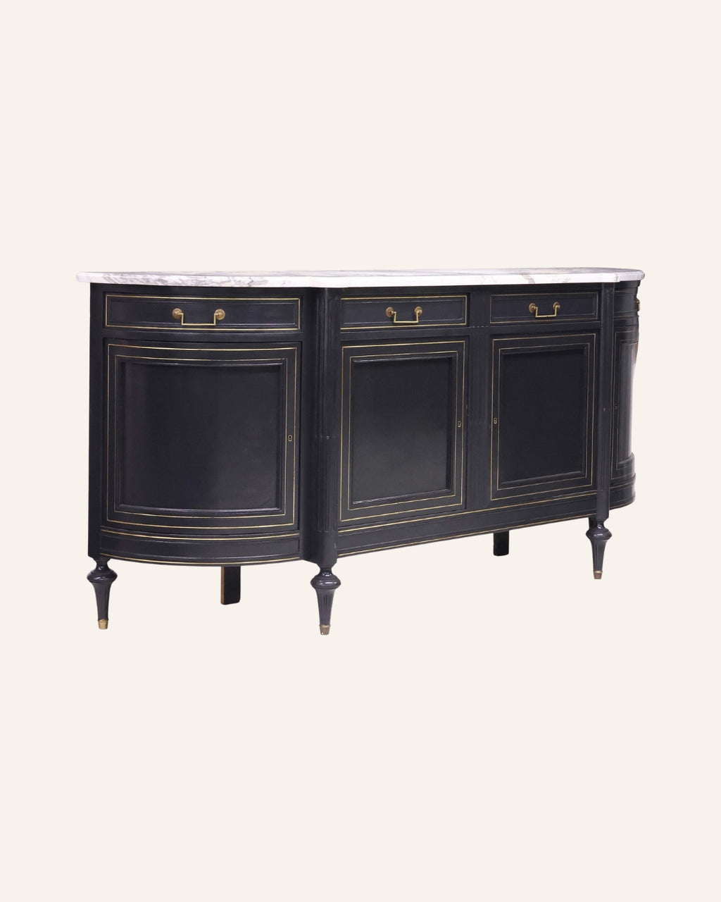 French Louis XVI–Style Marble-Top Sideboard