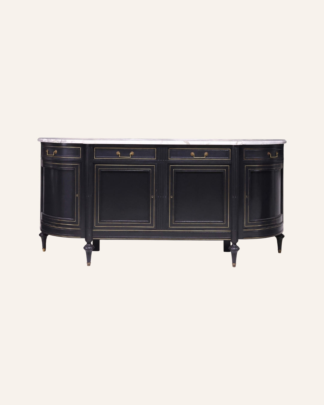 French Louis XVI–Style Marble-Top Sideboard