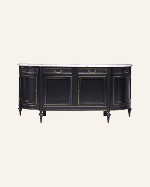 French Louis XVI–Style Marble-Top Sideboard