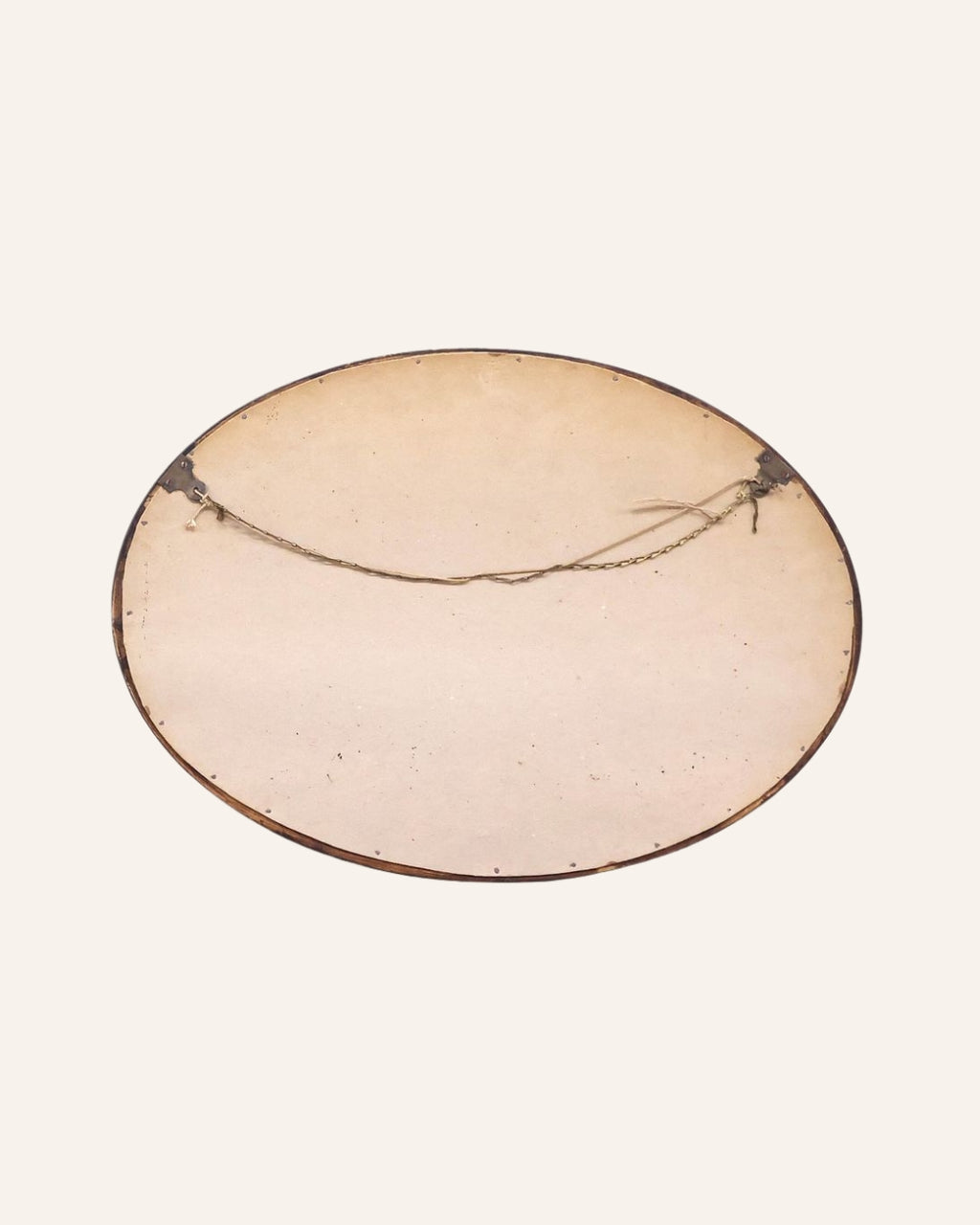 English Ebonized Oval Wall Mirror