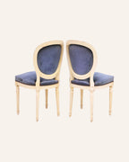 French Louis XVI–Style Painted Dining Chairs (set of 2)