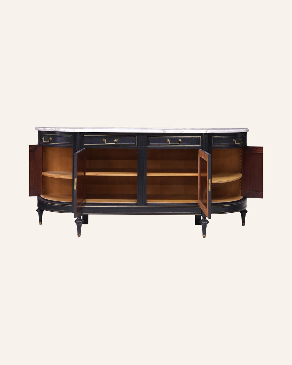 French Louis XVI–Style Marble-Top Sideboard