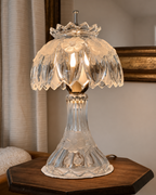 Vintage Floral Crystal Boudoir Lamp