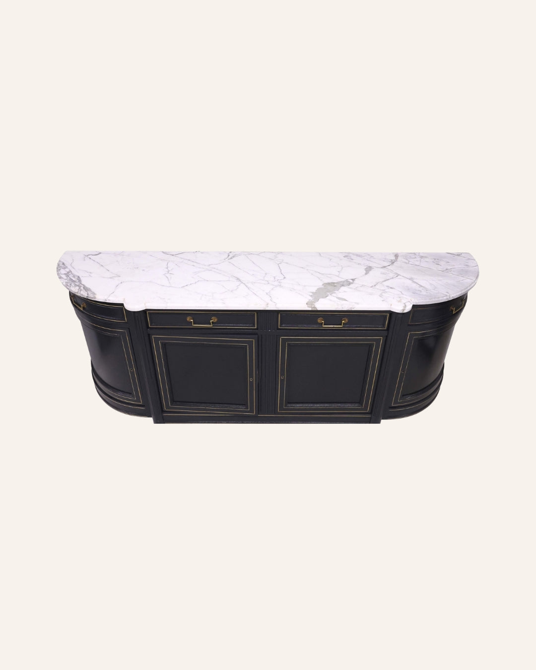 French Louis XVI–Style Marble-Top Sideboard