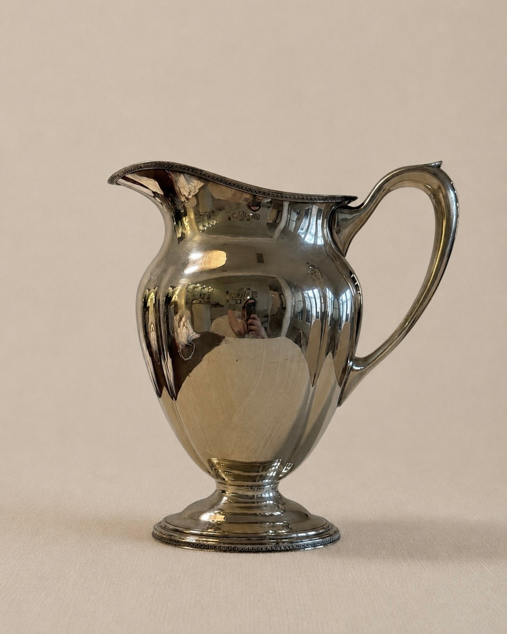 Vintange Dutch Silver-Plated Water Pitcher