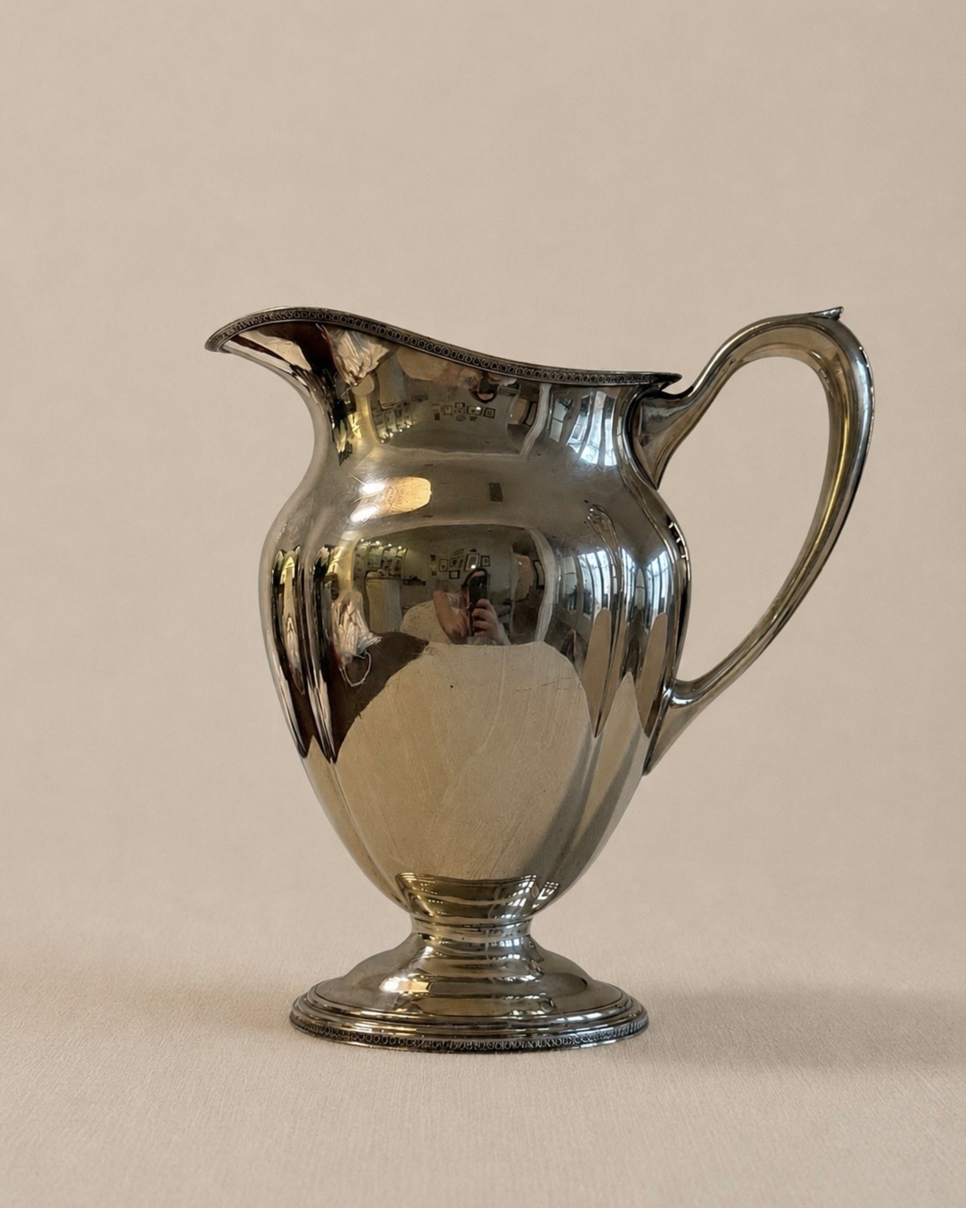 Vintange Dutch Silver-Plated Water Pitcher