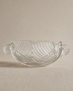 Vintage Crystal Swan Bowl