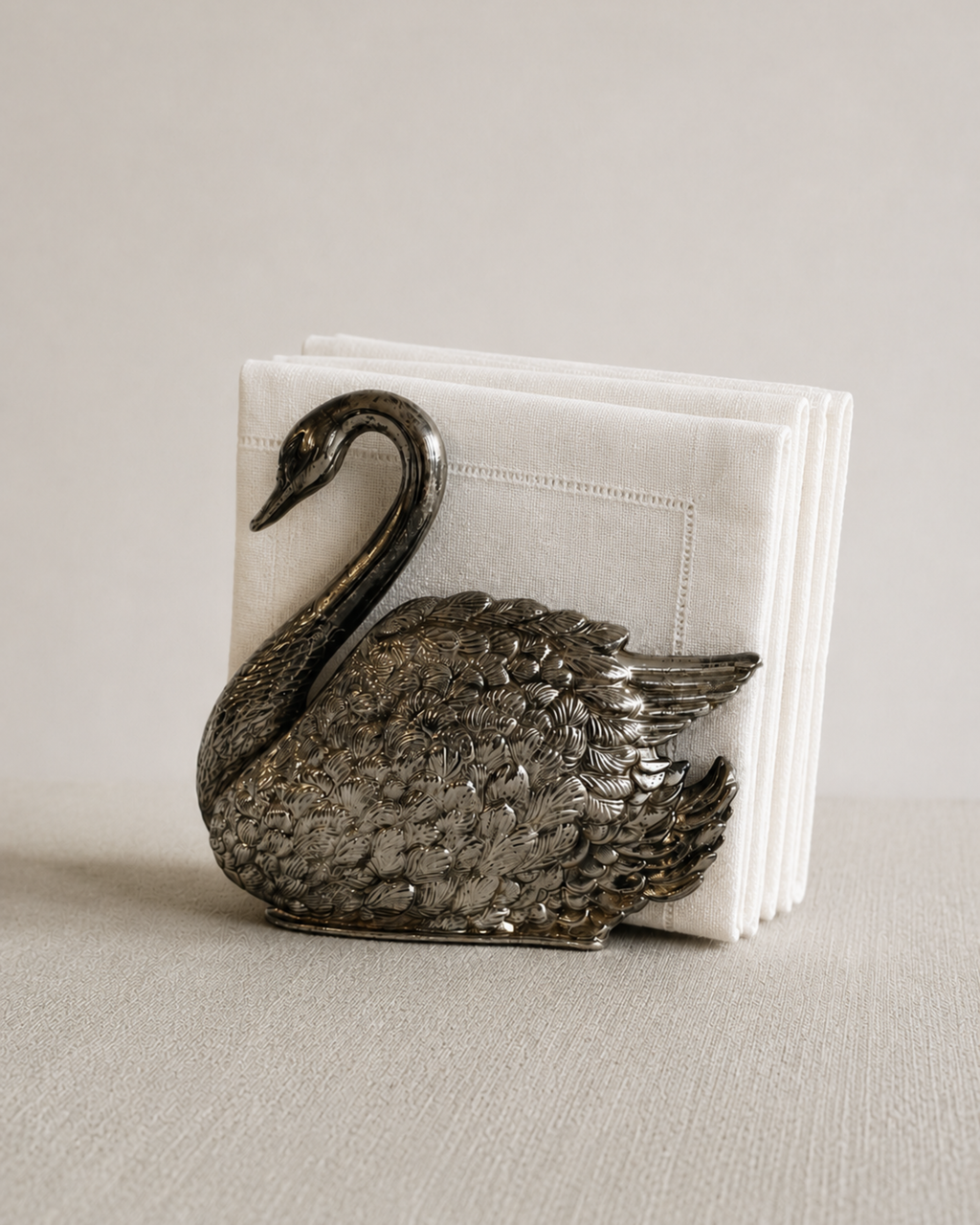 Vintage Italian Swan Napkin Holder by Godinger