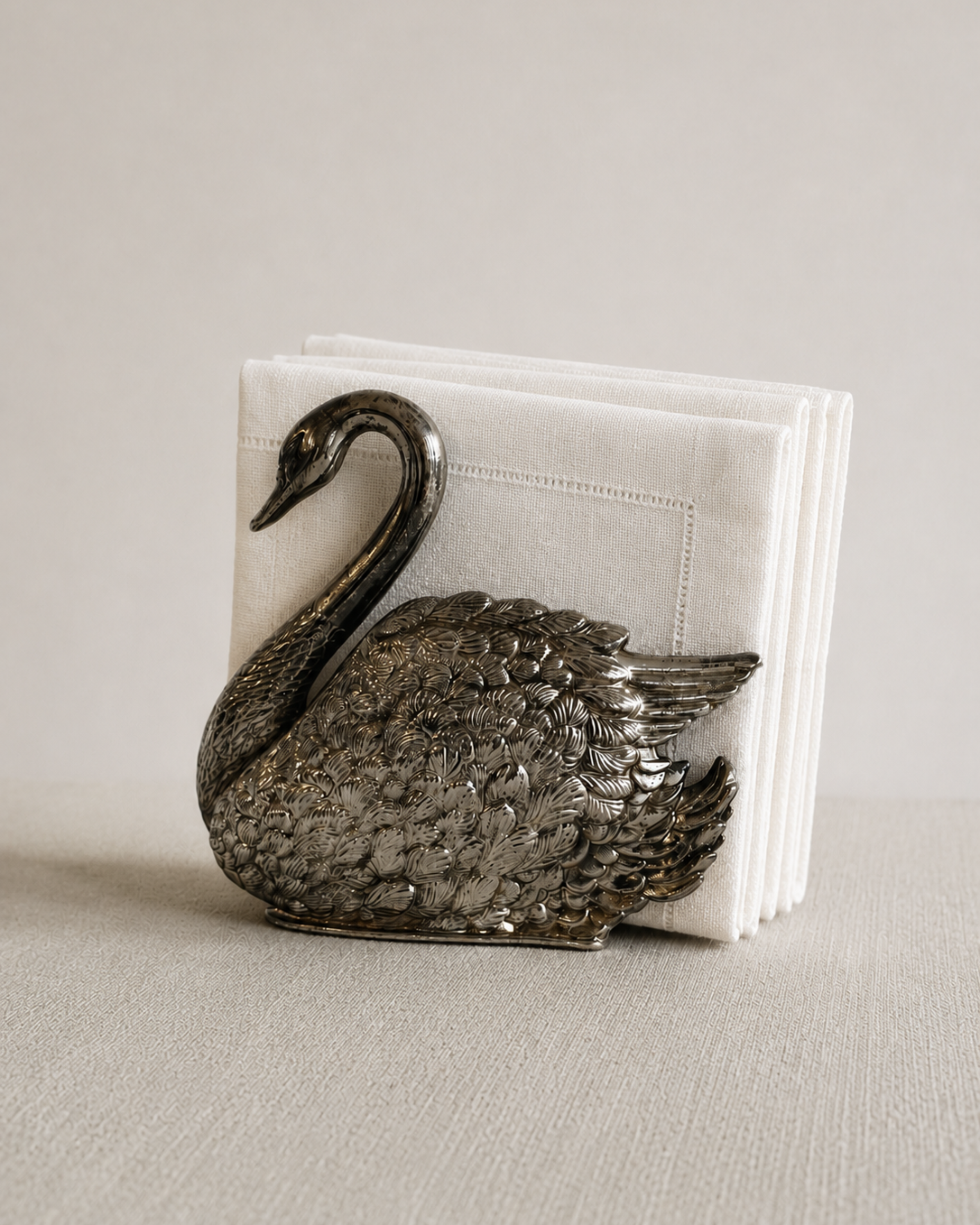 Vintage Italian Swan Napkin Holder by Godinger