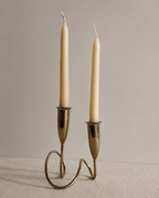 Vintage Brass Modernist Candlestick by Napier