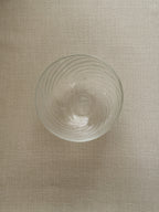 Hand-Blown "Feather" Bowl — Clear