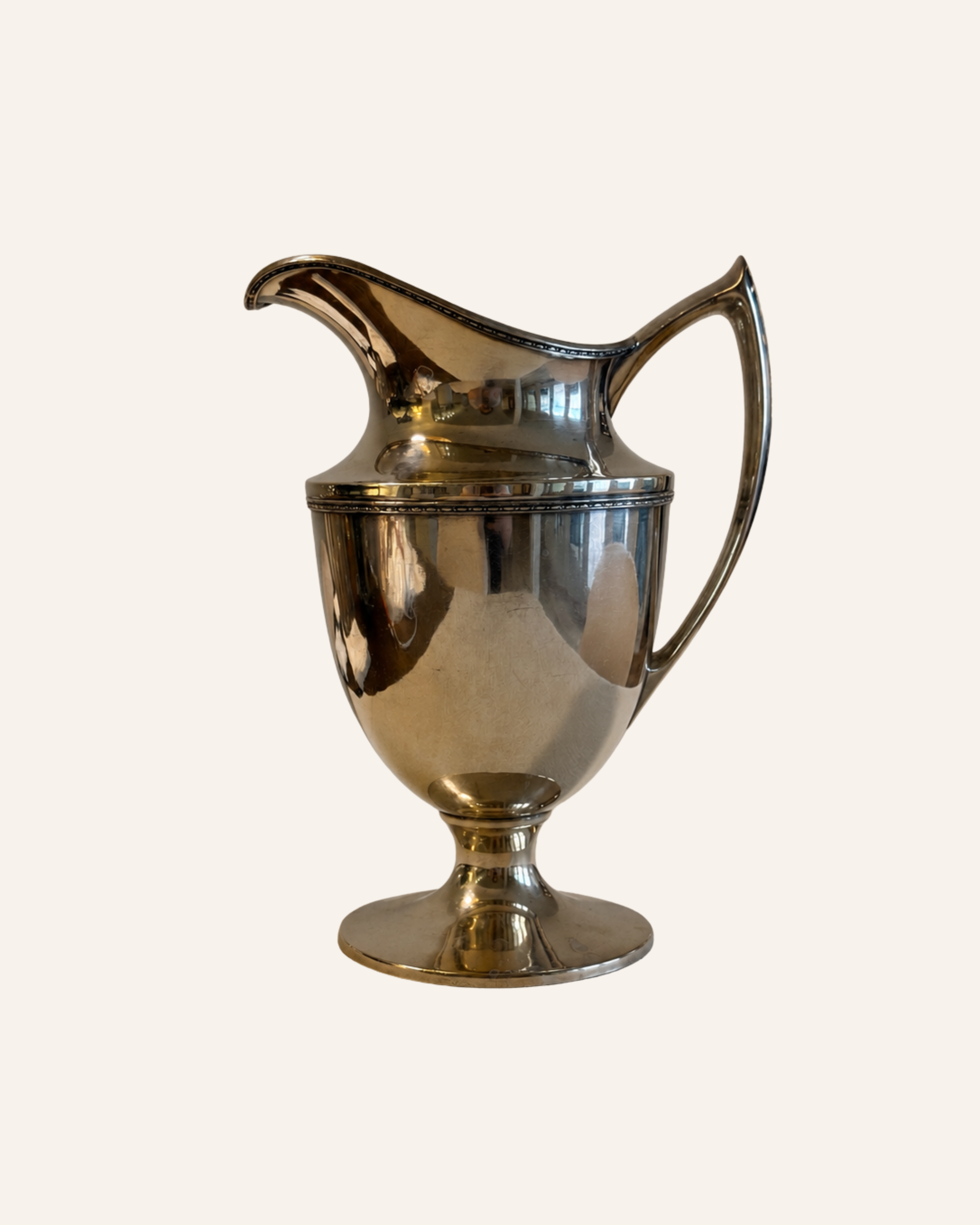 Vintage International Silver Co. Silver-Plated Pitcher