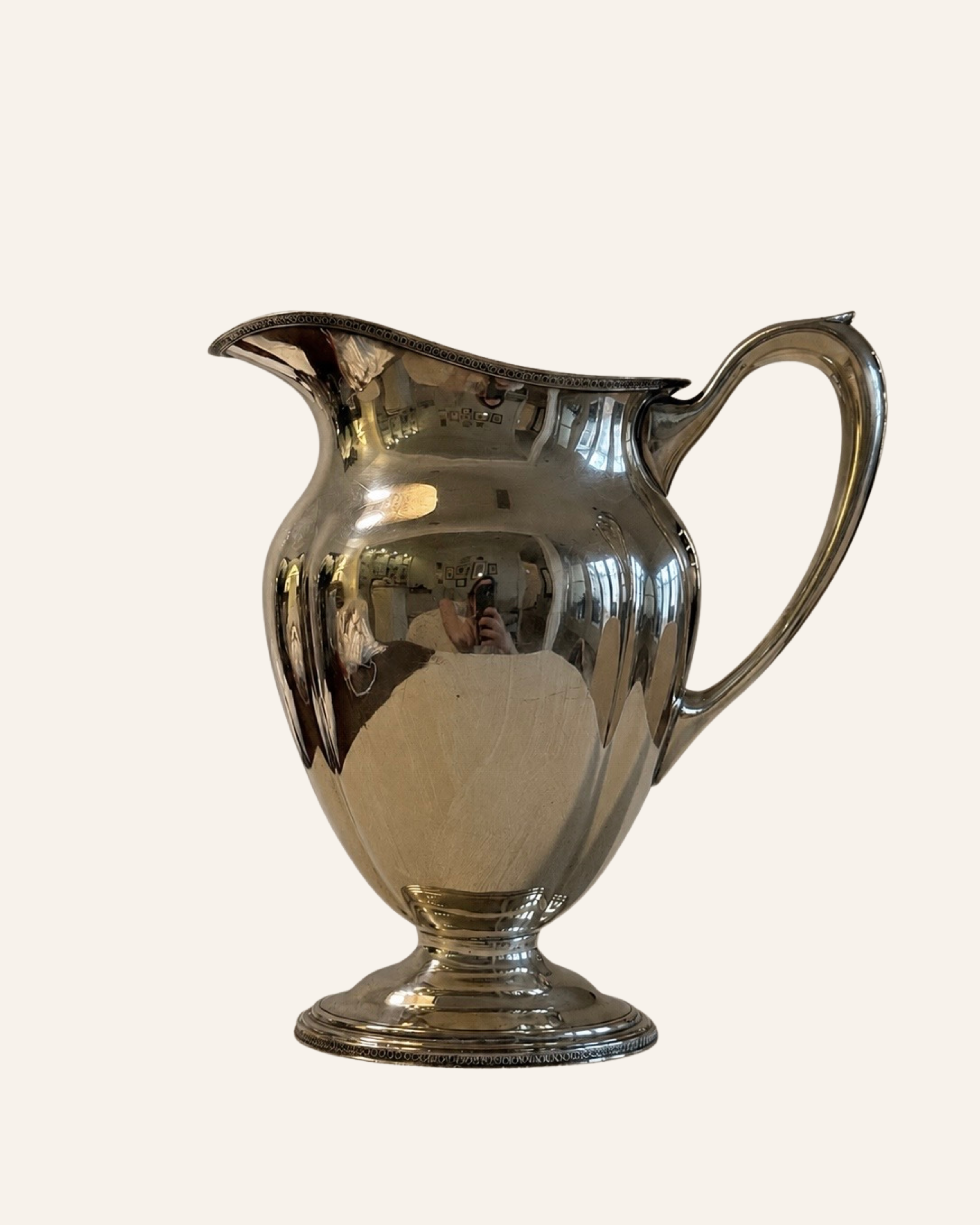 Vintange Dutch Silver-Plated Water Pitcher