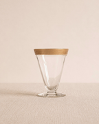 Vintage Gold-Rim Cocktail Glasses, Set of Four