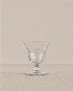 Laurel Leaf Etched Hand-Blown Crystal Glasses, Set of 6