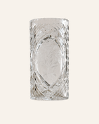 Large Vintage Cut Crystal Floral Vase