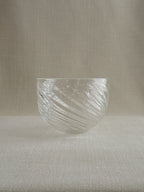 Hand-Blown "Feather" Bowl — Clear