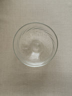 Hand-Blown "Feather" Bowl — Clear