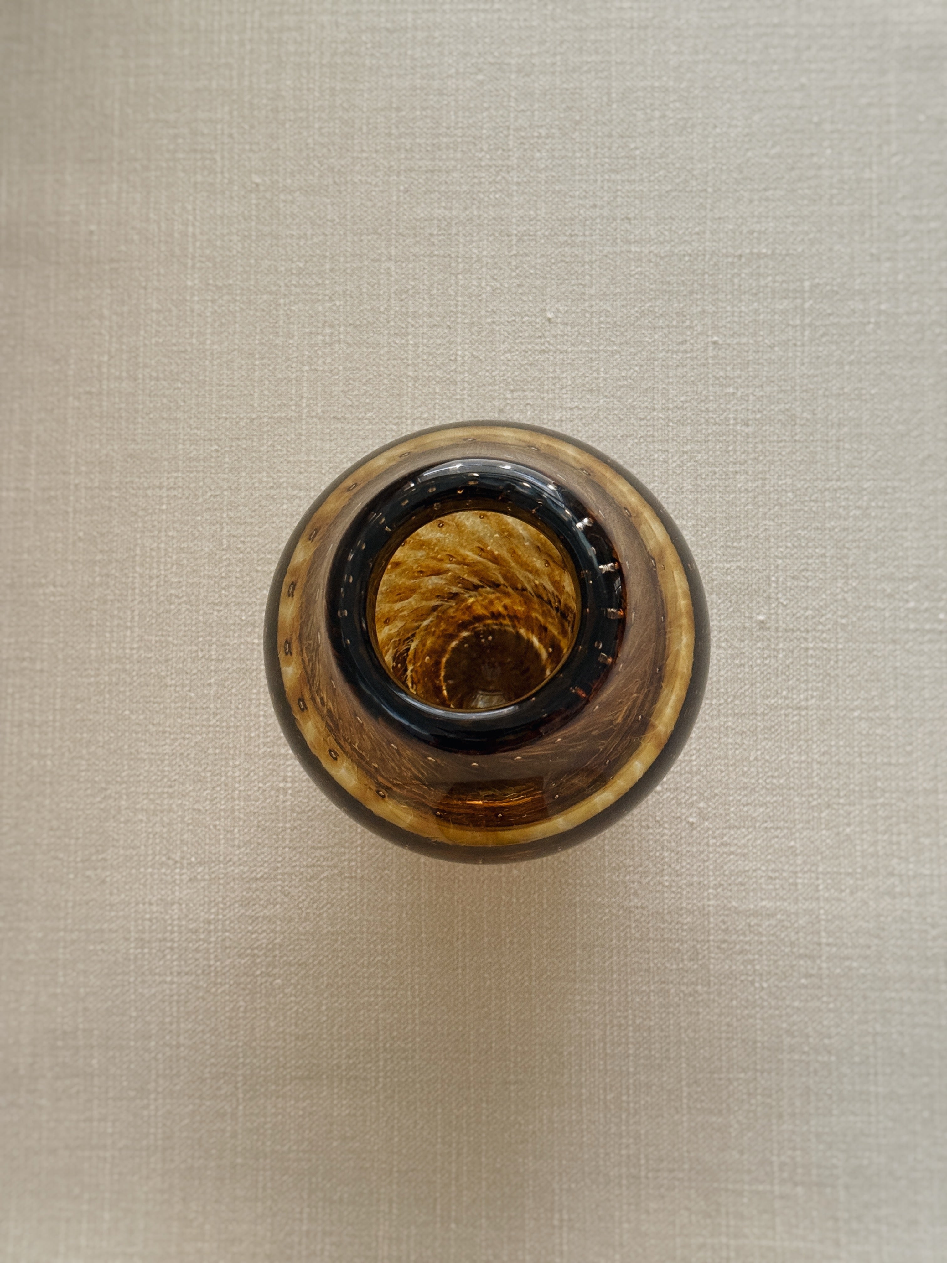 Hand-Blown Bubble Vase — Tobacco
