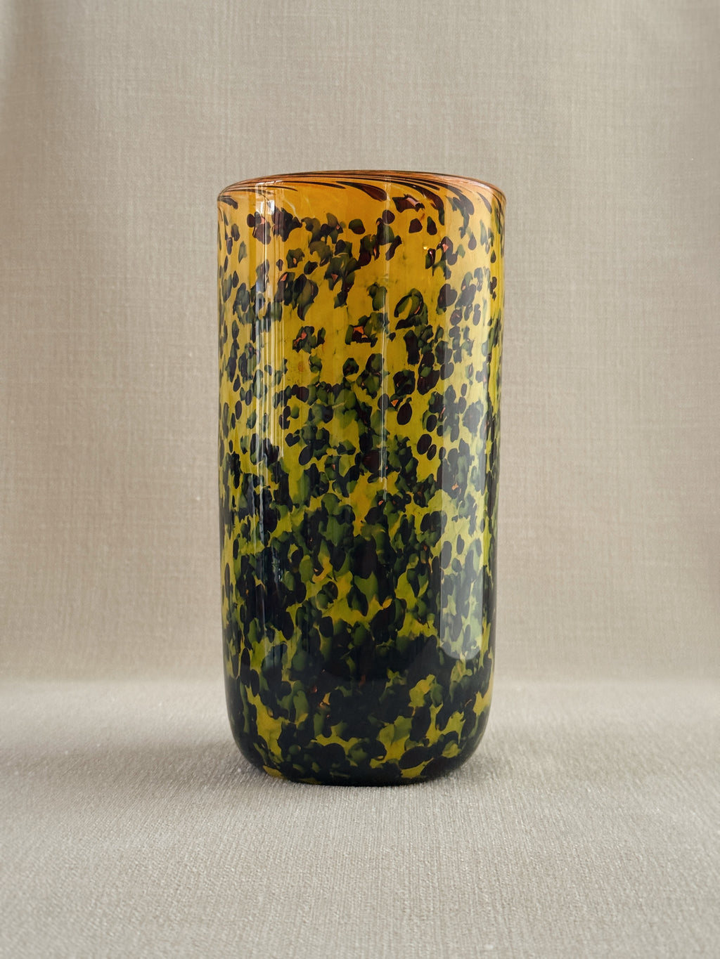 Hand-Blown Glass Vase — Tortoise