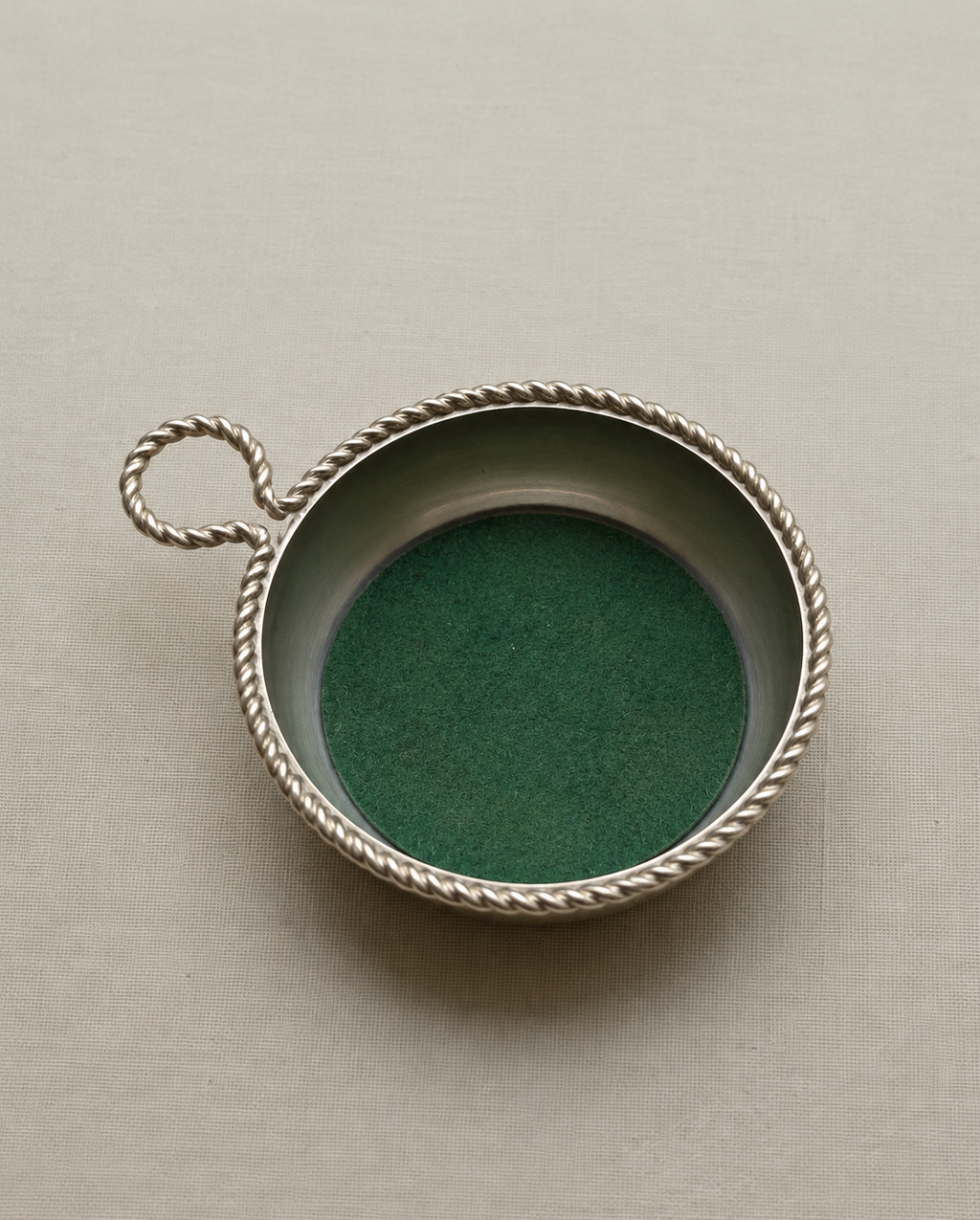 Vintage BBI Präsent Silver-Plated Wine Bottle Coaster