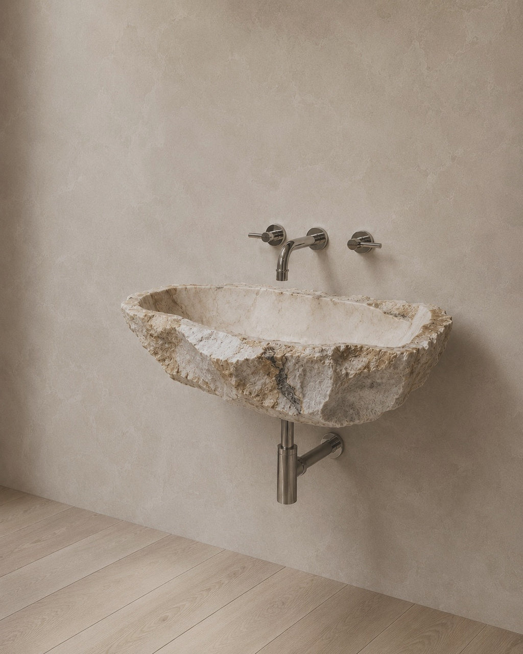 Hand-Carved Mexican Marble Sink