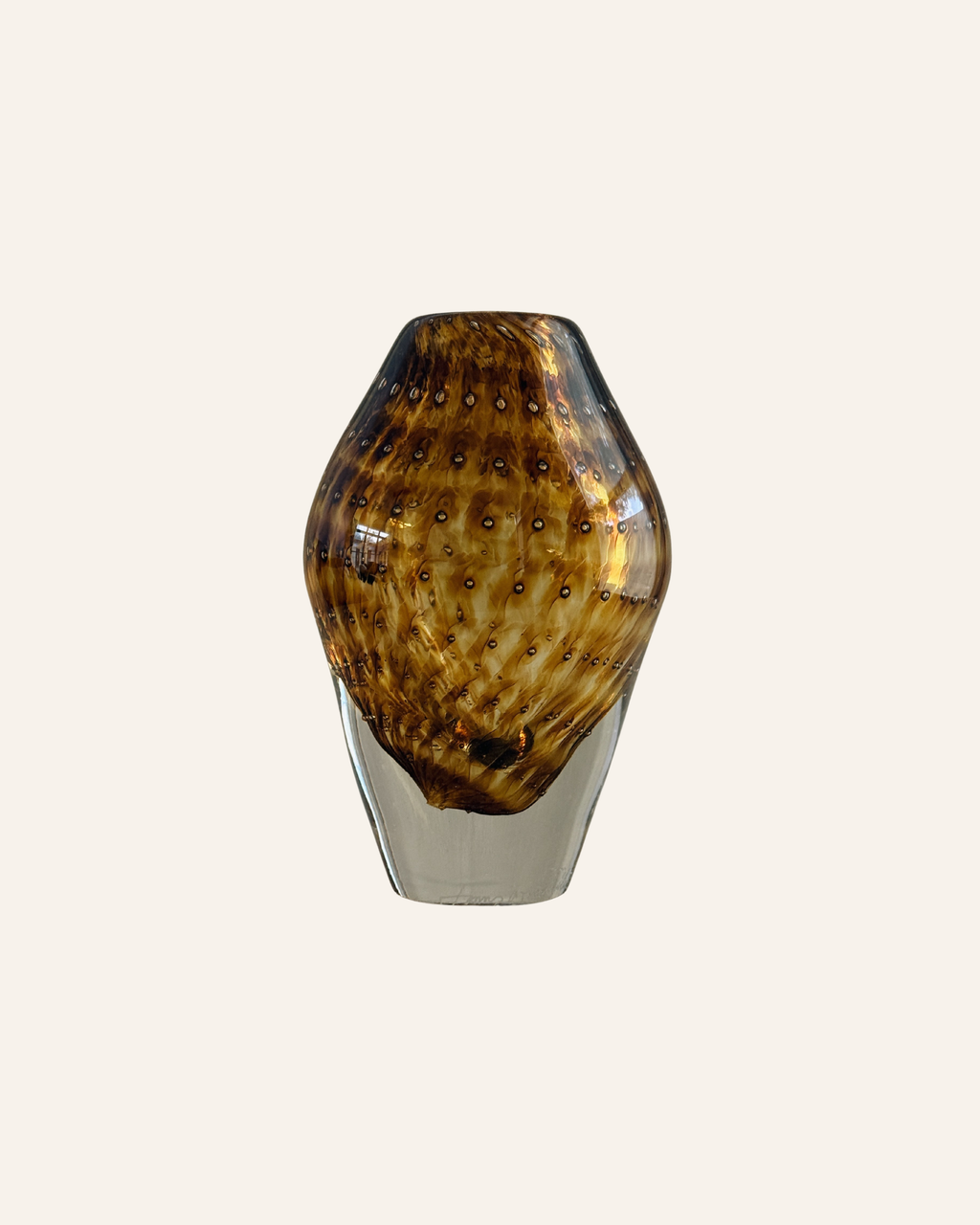Hand-Blown Bubble Vase — Tobacco