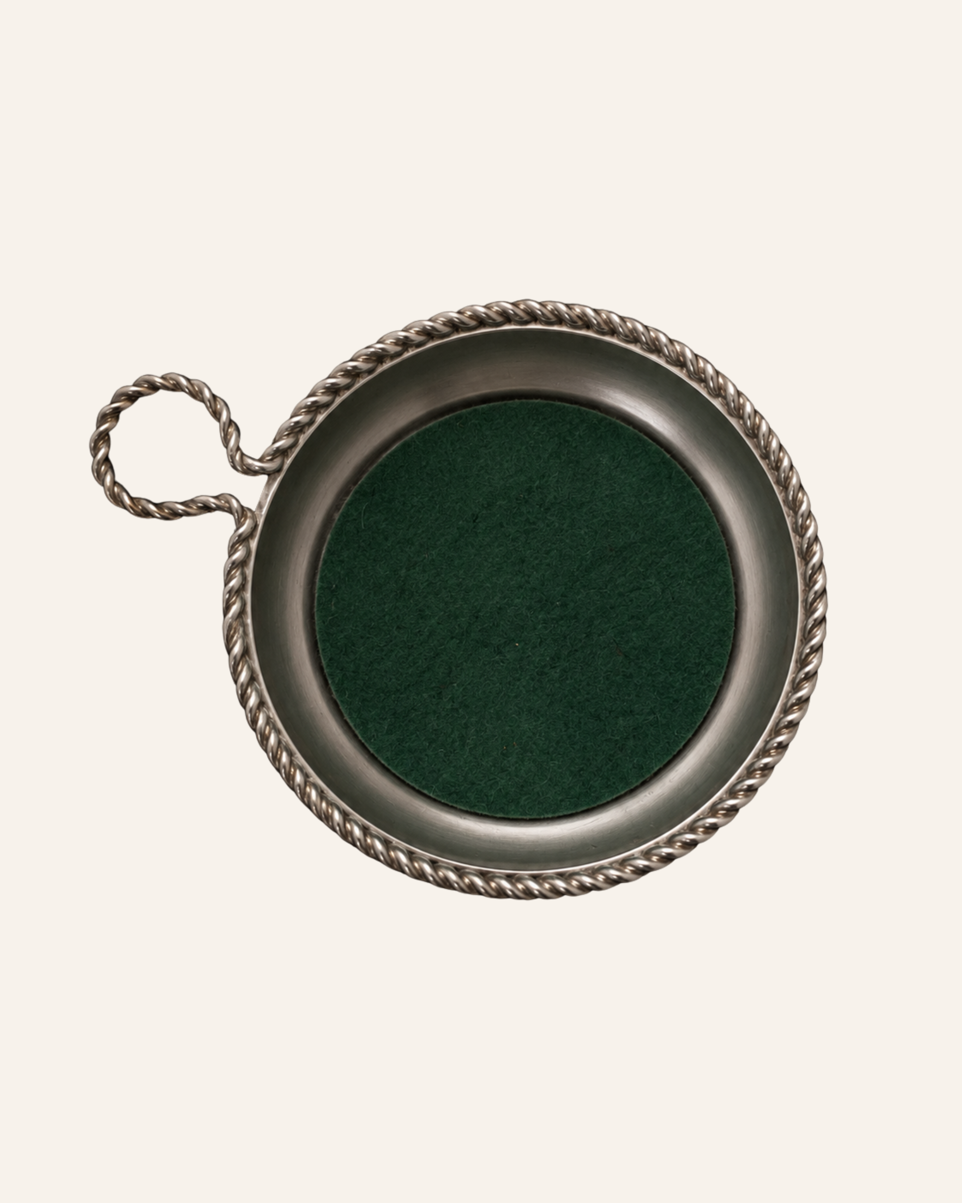 Vintage BBI Präsent Silver-Plated Wine Bottle Coaster