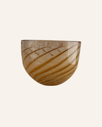 Hand-Blown "Feather" Bowl — Tobacco