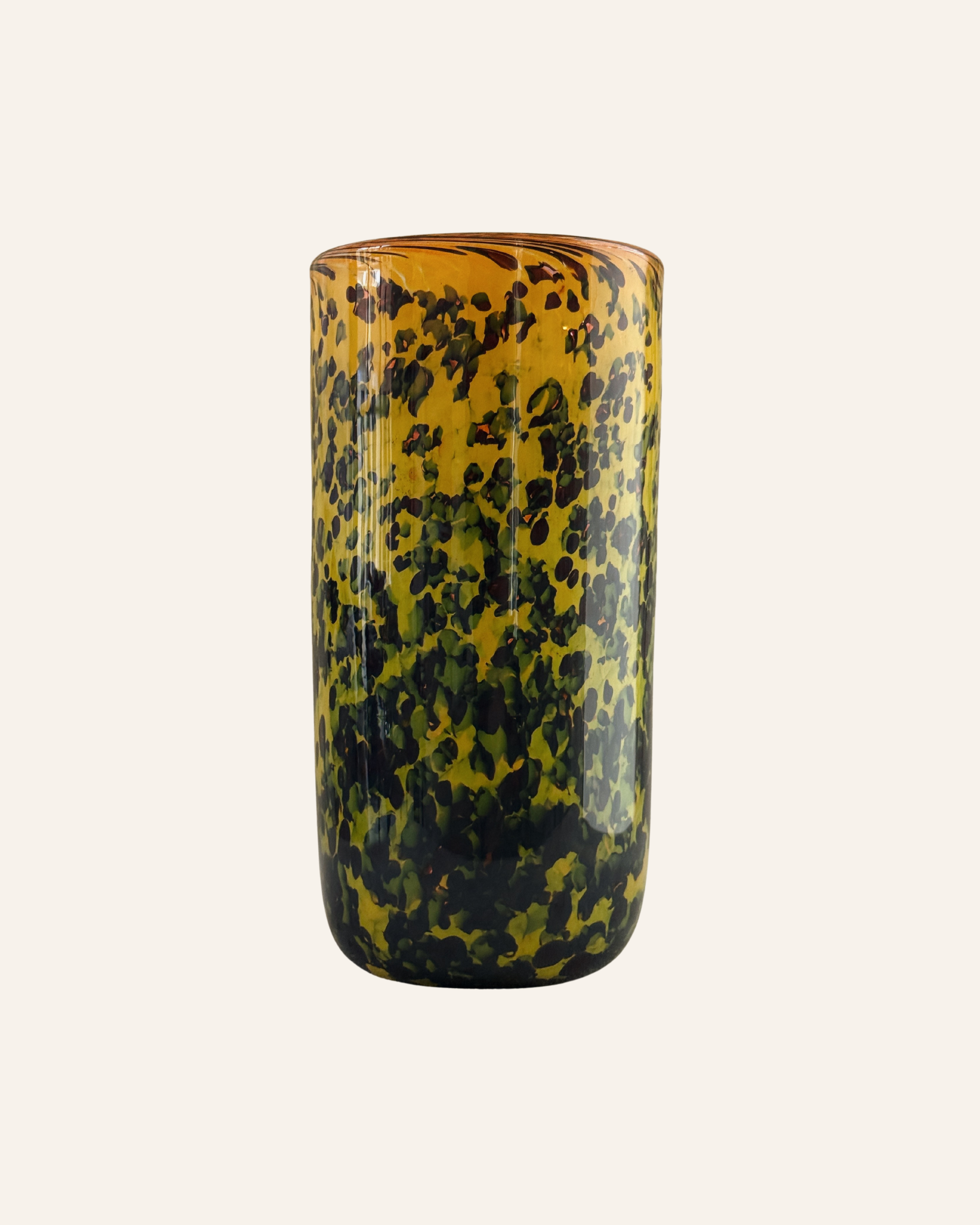 Hand-Blown Glass Vase — Tortoise